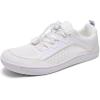 WateLves Wide Water Shoes Mens Womens Barefoot Minimalist Walking Shoes Beach Casual Sneakers Zero Drop Sole(White)
