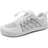 WateLves Wide Water Shoes Mens Womens Barefoot Minimalist Walking Shoes Beach Casual Sneakers Zero Drop Sole(White/Gray)