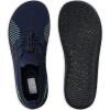 WateLves Wide Water Shoes Womens Mens Barefoot Zero Drop Diabetic Shoes Beach Walking Sneakers(Navy Blue)