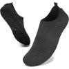 WateLves Womens Barefoot Water Shoes Travel House Slippers for Indoor and Outdoor Aqua Socks for Beach Swim Surf Yoga Dancing Camping Must Haves(Black-1)