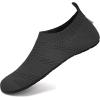 WateLves Womens Barefoot Water Shoes Travel House Slippers for Indoor and Outdoor Aqua Socks for Beach Swim Surf Yoga Dancing Camping Must Haves(Black-1)