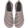 WateLves Womens Barefoot Water Shoes Travel House Slippers for Indoor and Outdoor Aqua Socks for Beach Swim Surf Yoga Dancing Camping Must Haves(Bohemia)