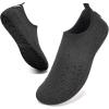 WateLves Womens Barefoot Water Shoes Travel House Slippers for Indoor and Outdoor Aqua Socks for Beach Swim Surf Yoga Dancing Camping Must Haves(Diamond-black)
