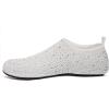 WateLves Womens Barefoot Water Shoes Travel House Slippers for Indoor and Outdoor Aqua Socks for Beach Swim Surf Yoga Dancing Camping Must Haves(Diamond-white)