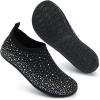 WateLves Womens Barefoot Water Shoes Travel House Slippers for Indoor and Outdoor Aqua Socks for Beach Swim Surf Yoga Dancing Camping Must Haves(Diamond-colorful)