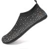 WateLves Womens Barefoot Water Shoes Travel House Slippers for Indoor and Outdoor Aqua Socks for Beach Swim Surf Yoga Dancing Camping Must Haves(Diamond-colorful)
