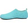 WateLves Womens Barefoot Water Shoes Travel House Slippers for Indoor and Outdoor Aqua Socks for Beach Swim Surf Yoga Dancing Camping Must Haves(Diamond-green)