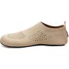 WateLves Womens Barefoot Water Shoes Travel House Slippers for Indoor and Outdoor Aqua Socks for Beach Swim Surf Yoga Dancing Camping Must Haves(Shiny/Beige)