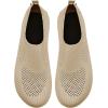WateLves Womens Barefoot Water Shoes Travel House Slippers for Indoor and Outdoor Aqua Socks for Beach Swim Surf Yoga Dancing Camping Must Haves(Shiny/Beige)