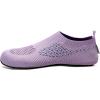 WateLves Womens Barefoot Water Shoes Travel House Slippers for Indoor and Outdoor Aqua Socks for Beach Swim Surf Yoga Dancing Camping Must Haves(Shiny/Purple)