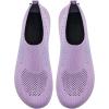 WateLves Womens Barefoot Water Shoes Travel House Slippers for Indoor and Outdoor Aqua Socks for Beach Swim Surf Yoga Dancing Camping Must Haves(Shiny/Purple)