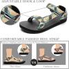 WateLves Womens-Sport-Sandals Hiking Sandals with-Arch-Support Webbing-Outdoor-Beach-Water-Sandals for Travel-Walking-Trekking-Camping(Black/Green)