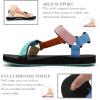 WateLves Womens-Sport-Sandals Hiking Sandals with-Arch-Support Webbing-Outdoor-Beach-Water-Sandals for Travel-Walking-Trekking-Camping(Colorful)