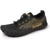 Water Shoes Men’s and Women’s Barefoot Quick Drying Water Socks Outdoor Sneakers Kayaking Boating Hiking Surfing Walking (Dark Blue, Adult, Men, 7.5, Numeric, US Footwear Size System, Medium)