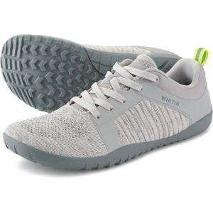 WHITIN Men’s Barefoot Trail-Running Shoes | Wide Toe-Box | Zero-Drop Sole | Optimal Traction(W51 Blue Grey)