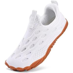 WateLves Barefoot Water Shoes Women Men Minimalist Walking Hiking Shoes Slip On Sneakers for Trekking | Trail Running | Climbing(White)