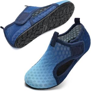 WateLves Kids Water Shoes Toddler Barefoot Swim Beach Shoes Girls Boys Breathable Quick Dry Aqua Socks(Gradient Blue)