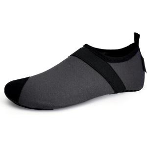 WateLves Swim Water Shoes for Women Men Yoga Shoes Quick Dry Barefoot Aqua Socks for Beach Hiking Diving Boating(Dark Gray)