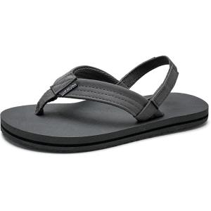 WateLves Toddler Flip Flops Girls Boys Sandals Shoes Kids Slip on Summer Sandals for Bath Shower Beach Pool (Toddler/Little Kid/Big Kid)(Grey)