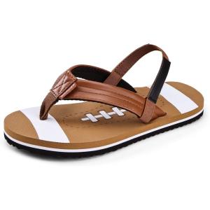 WateLves Toddler Flip Flops Girls Boys Sandals Shoes Kids Slip on Summer Sandals for Bath Shower Beach Pool (Toddler/Little Kid/Big Kid)(Rugby)