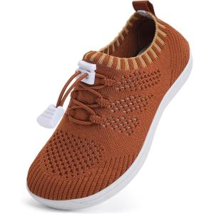 WateLves Water Shoes for Toddler Little Kid Minimalist Wide Barefoot Zero Drop Sole Splay Naturally Aqua Sneakers Boys Girls(Dq/Brown)