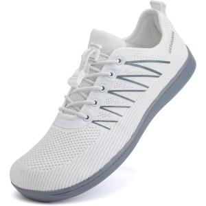WateLves Wide Diabetic Shoes Mens Womens Water-Beach-Swim-Barefoot Shoes Breathable & Non-Slip & Optimal Relaxation Walking Sneakers(Gray White)