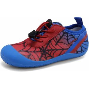 WateLves Wide Toddler Water Shoes Kids Barefoot Athletic Sneakers Girls Boys Quick Dry Aqua Socks for Beach Hiking Swim Kayak Sport Accessories, Camping Essentials(Red Blue)