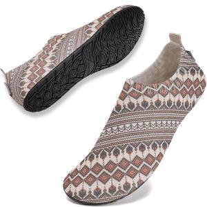 WateLves Womens Barefoot Water Shoes Travel House Slippers for Indoor and Outdoor Aqua Socks for Beach Swim Surf Yoga Dancing Camping Must Haves(Bohemia)