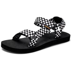 WateLves Womens-Sport-Sandals Hiking Sandals with-Arch-Support Webbing-Outdoor-Beach-Water-Sandals for Travel-Walking-Trekking-Camping(Chessboard Pattern)