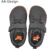 WateLves Toddler Little Kid Wide Barefoot The First Walking Shoes Girls Boys Leather Uniform Dress Shoes Lightweight Splay Naturally Minimalist Sneakers(Dark Gray)