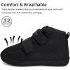 WateLves Toddler Wide Barefoot Shoes Boys Girls Little Kid High Top Minimalist Sneakers | Zero-Drop Healthy Sole | Natural to Grow(All Black)