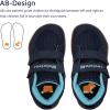 WateLves Toddler Wide Barefoot Shoes Boys Girls Little Kid High Top Minimalist Sneakers | Zero-Drop Healthy Sole | Natural to Grow(Navy)