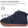 WateLves Toddler Wide Barefoot Shoes Boys Girls Little Kid High Top Minimalist Sneakers | Zero-Drop Healthy Sole | Natural to Grow(Navy)