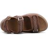 WateLves Womens Wide Orthopedic Diabetic Sandals Summer Walking Hiking Water Outdoor Sandals with Adjustable Strap Comfortable Plantar Fasciitis Arch Support(Mocha Brown)