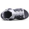 WateLves Womens Wide Orthopedic Diabetic Sandals Summer Walking Hiking Water Outdoor Sandals with Adjustable Strap Comfortable Plantar Fasciitis Arch Support(Grey White)