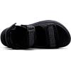 WateLves Womens Wide Orthopedic Diabetic Sandals Summer Walking Hiking Water Outdoor Sandals with Adjustable Strap Comfortable Plantar Fasciitis Arch Support(Black)