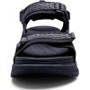 WateLves Womens Wide Orthopedic Diabetic Sandals Summer Walking Hiking Water Outdoor Sandals with Adjustable Strap Comfortable Plantar Fasciitis Arch Support(Black)