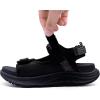 WateLves Womens Wide Orthopedic Diabetic Sandals Summer Walking Hiking Water Outdoor Sandals with Adjustable Strap Comfortable Plantar Fasciitis Arch Support(Black)