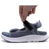 WateLves Womens Wide Orthopedic Diabetic Sandals Summer Walking Hiking Water Outdoor Sandals with Adjustable Strap Comfortable Plantar Fasciitis Arch Support(Dark Grey)