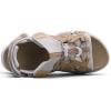 WateLves Womens Wide Orthopedic Diabetic Sandals Summer Walking Hiking Water Outdoor Sandals with Adjustable Strap Comfortable Plantar Fasciitis Arch Support(Brown)