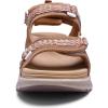 WateLves Womens Wide Orthopedic Diabetic Sandals Summer Walking Hiking Water Outdoor Sandals with Adjustable Strap Comfortable Plantar Fasciitis Arch Support(Mocha Brown)