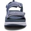 WateLves Womens Wide Orthopedic Diabetic Sandals Summer Walking Hiking Water Outdoor Sandals with Adjustable Strap Comfortable Plantar Fasciitis Arch Support(Dark Grey)