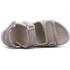 WateLves Womens Wide Orthopedic Diabetic Sandals Summer Walking Hiking Water Outdoor Sandals with Adjustable Strap Comfortable Plantar Fasciitis Arch Support(Beige)