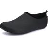 WateLves Womens and Mens Kids Water Shoes Barefoot Quick-Dry Aqua Socks for Beach Swim Surf Yoga Exercise(253-black)