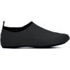 WateLves Womens and Mens Kids Water Shoes Barefoot Quick-Dry Aqua Socks for Beach Swim Surf Yoga Exercise(255-black)