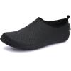 WateLves Womens and Mens Kids Water Shoes Barefoot Quick-Dry Aqua Socks for Beach Swim Surf Yoga Exercise(255-black)