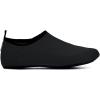 WateLves Womens and Mens Kids Water Shoes Barefoot Quick-Dry Aqua Socks for Beach Swim Surf Yoga Exercise(256-black)