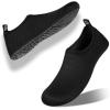 WateLves Womens and Mens Kids Water Shoes Barefoot Quick-Dry Aqua Socks for Beach Swim Surf Yoga Exercise(A-lxy.black)