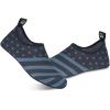 WateLves Womens and Mens Kids Water Shoes Barefoot Quick-Dry Aqua Socks for Beach Swim Surf Yoga Exercise(American Flag)