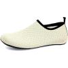 WateLves Womens and Mens Kids Water Shoes Barefoot Quick-Dry Aqua Socks for Beach Swim Surf Yoga Exercise(Beige)